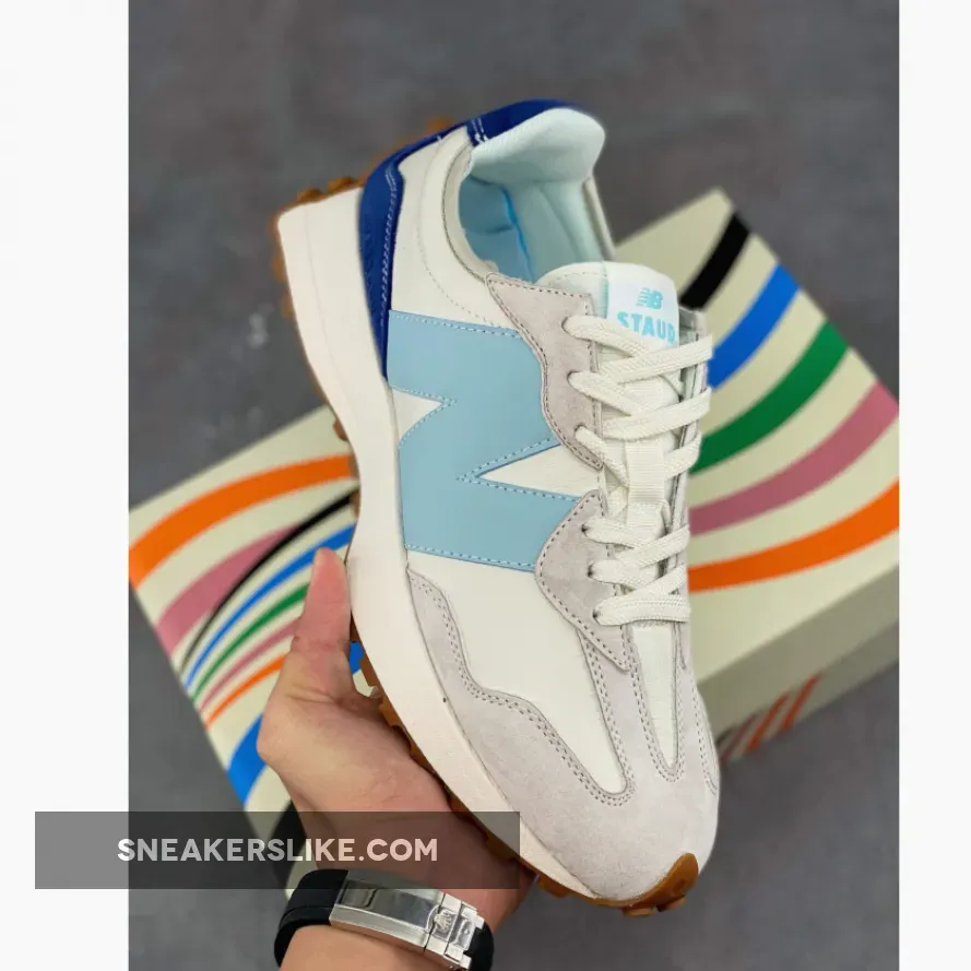 Kids STAUD New Balance 327 White Grey MS327SZ #new balance x staud 327