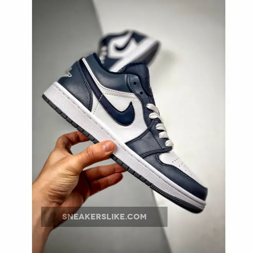 Air Jordan 1 Low Greyish Blue 553558-414 / navy blue jordan 1
