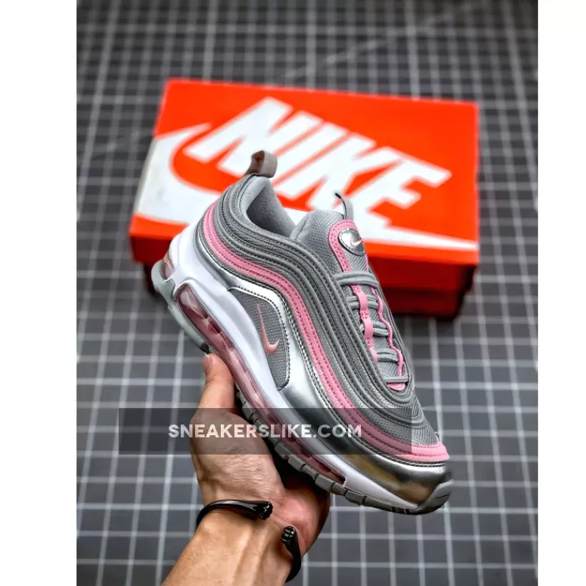 Nike Air Max 97 GS Silver Pink For Womens 921522-021 Restock