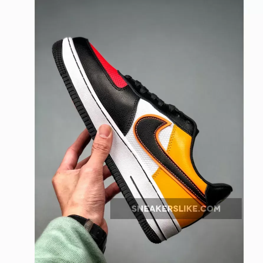 Nike Air Force 1 'Sunburst' Black White Yellow Red nike sunburst