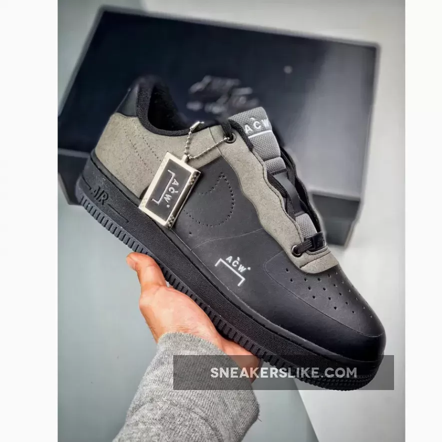 Nike Air Force 1 Low X A Cold Wall Black Grey BQ6924-001 Brand New