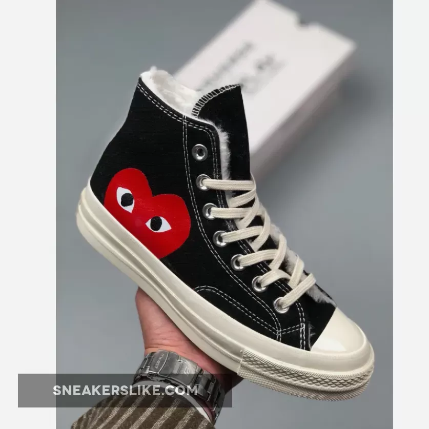 COMME Des GARCONS X Converse Chuck Taylor All Star 70 Black 1666265991 Brand New