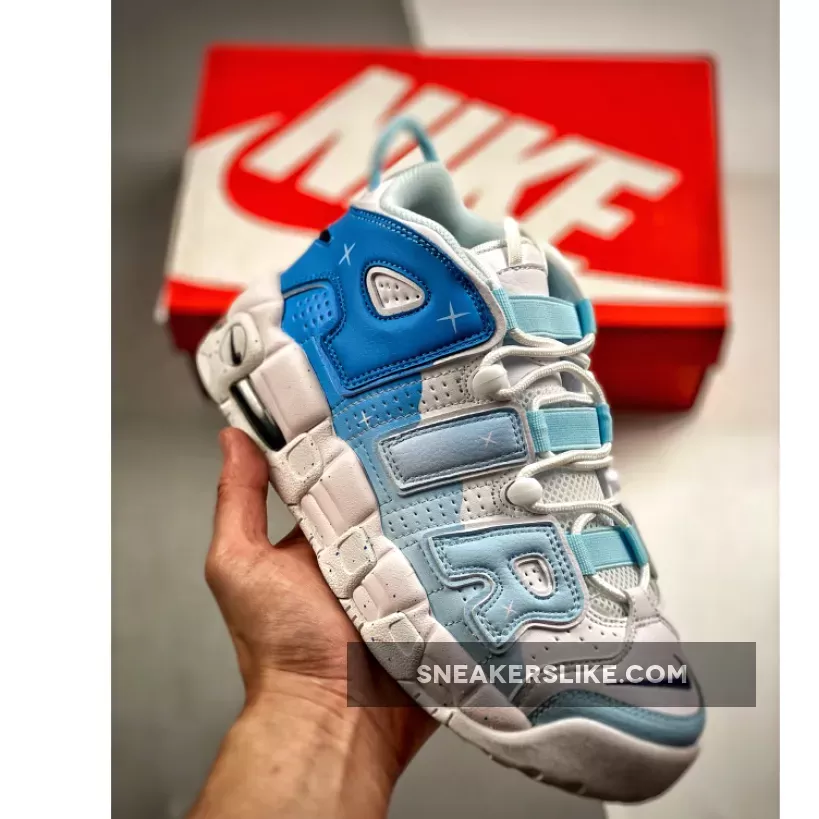 Custom Nike Air More Uptempo Love White Blue Restock