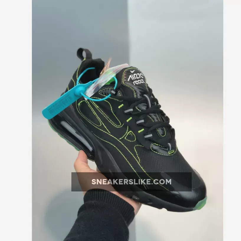 Nike Air Max 270 React SP Black Electric Green CQ6549-001 Outlet