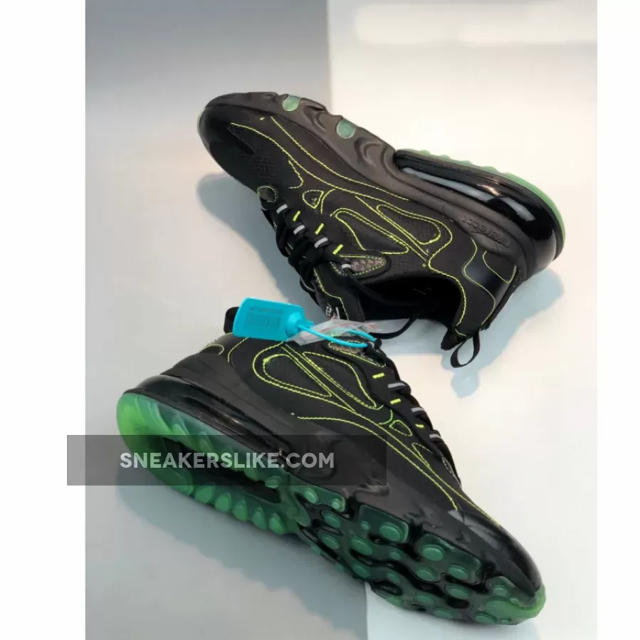 Nike Air Max 270 React SP Black Electric Green CQ6549-001 Outlet