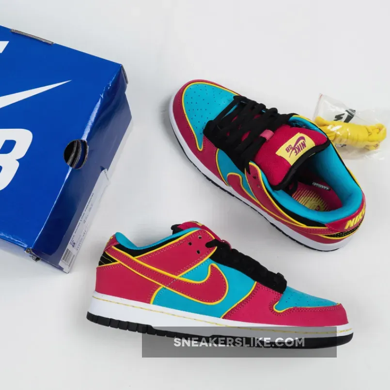 Nike SB Dunk Low Premium 'Ms. Pacman' Chlorine Blue/Cersie - ms pacman dunks