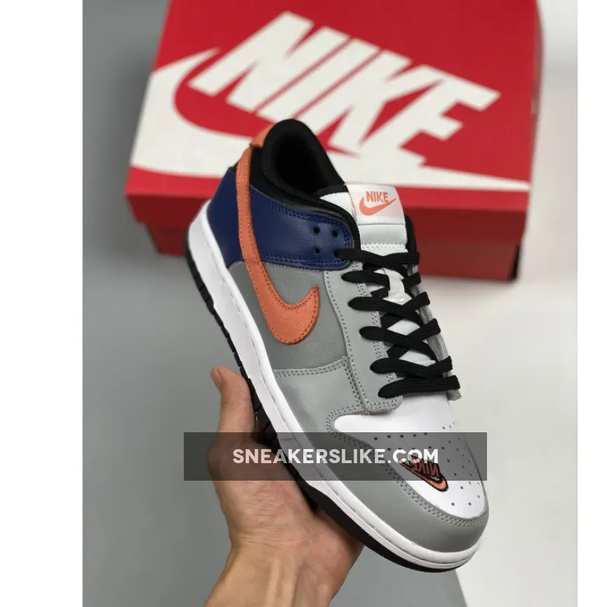Nike Dunk Low 'EKIN' White/Neutral Grey-Orange Trance DC7454-100 ekin nike