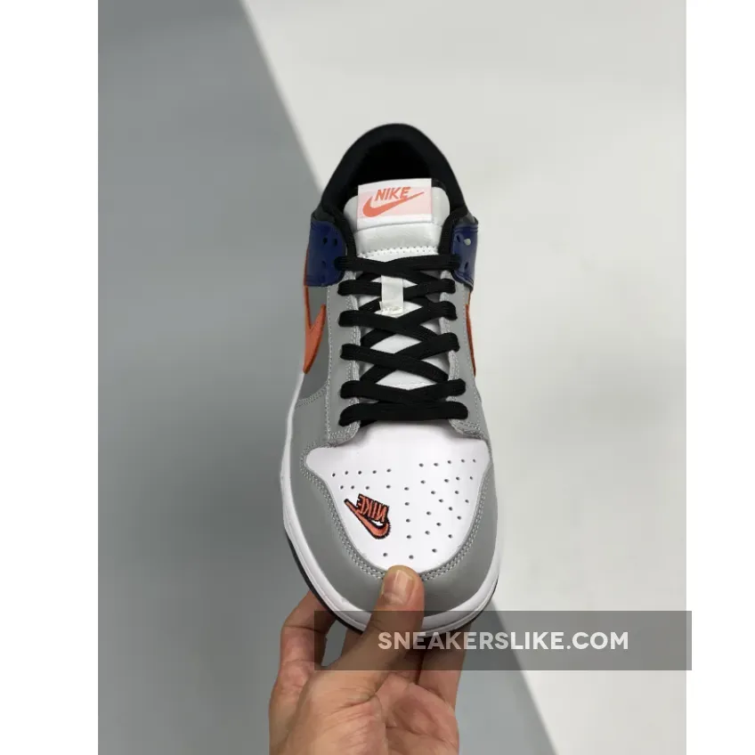 Nike Dunk Low 'EKIN' White/Neutral Grey-Orange Trance DC7454-100 ekin nike