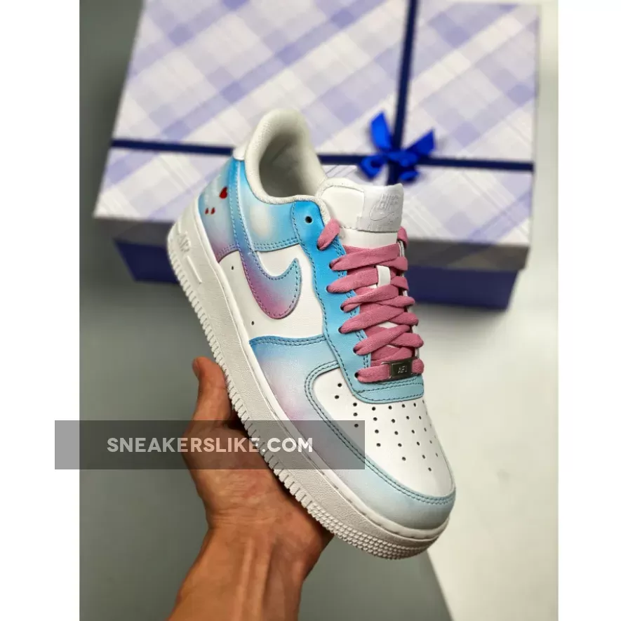 Custom Nike Air Force 1 'I Love You' White/Multi For Sale