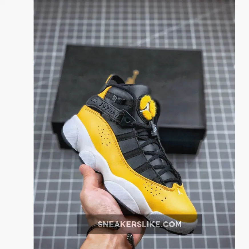 Jordan 6 Rings 'Taxi' Black Yellow 322992-700 black and yellow jordan 6