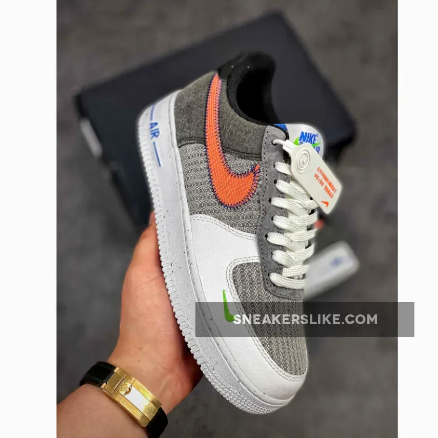 Nike Air Force 1 Low White/Red/Grey/Electric Green - af1 electric green