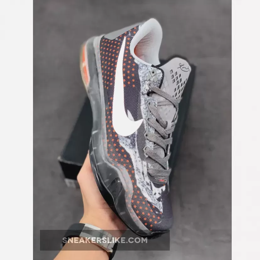 Nike Kobe 10 'Pain' Metallic Silver/Midnight Navy-White-Team Orange / kobe 10 orange