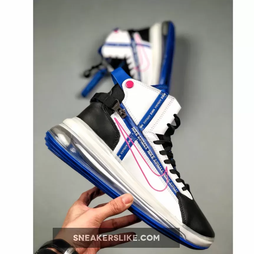Nike Air Max 720 Saturn White/Black-Blue AO2110-101 / air max 720 white and blue