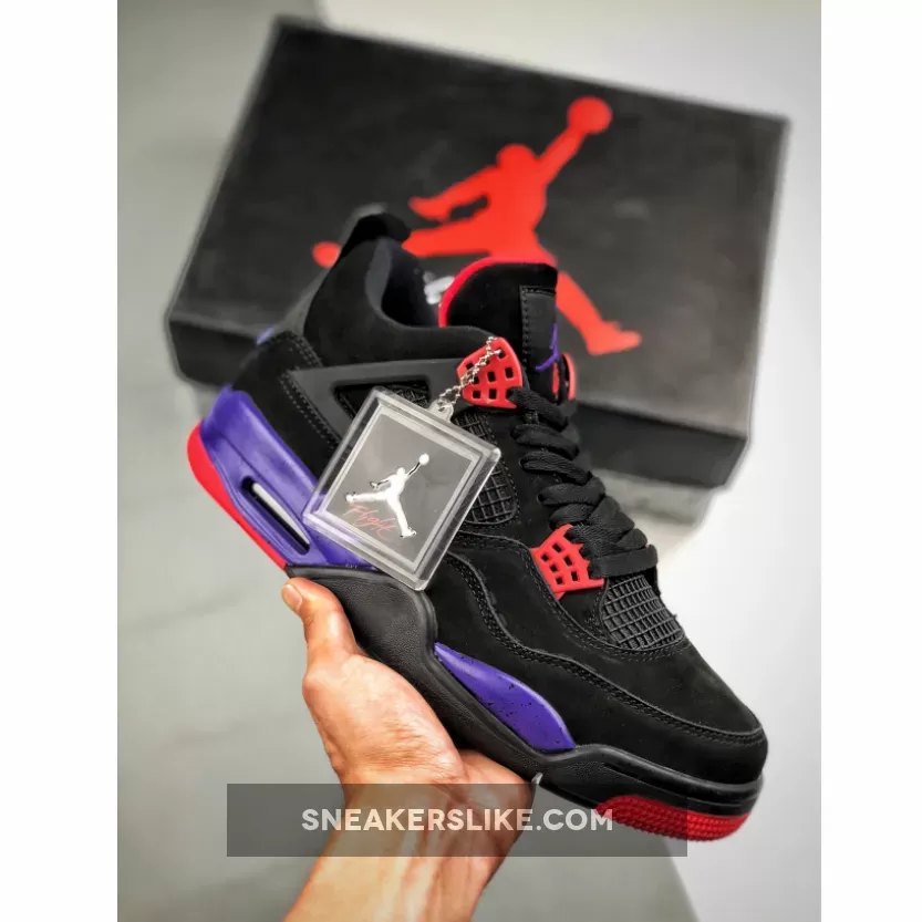 Air Jordan 4 NRG 'Raptors' Black/University Red-Court Purple #jordan 4 nrg raptors