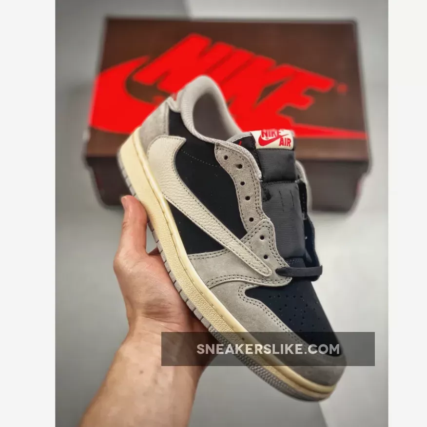 Travis Scott x Air Jordan 1 Low OG SP Grey/Black/Cream Travis Scott Jordan 1 Grey