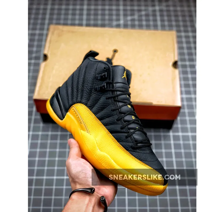 Air Jordan 12 'University Gold' 130690-070 jordan 12 white black and gold
