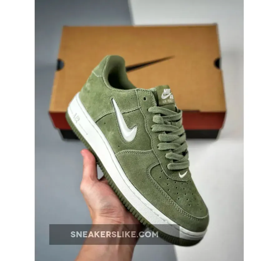Nike Air Force 1 Low Jewel Green Suede - Green Suede Jordan
