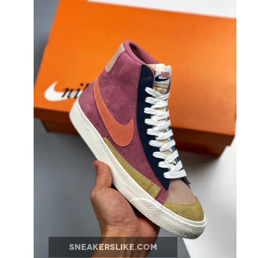 Nike Blazer Mid '77 Vintage WE Suede Desert Berry Red - blazer mid '77 vintage we suede sneaker