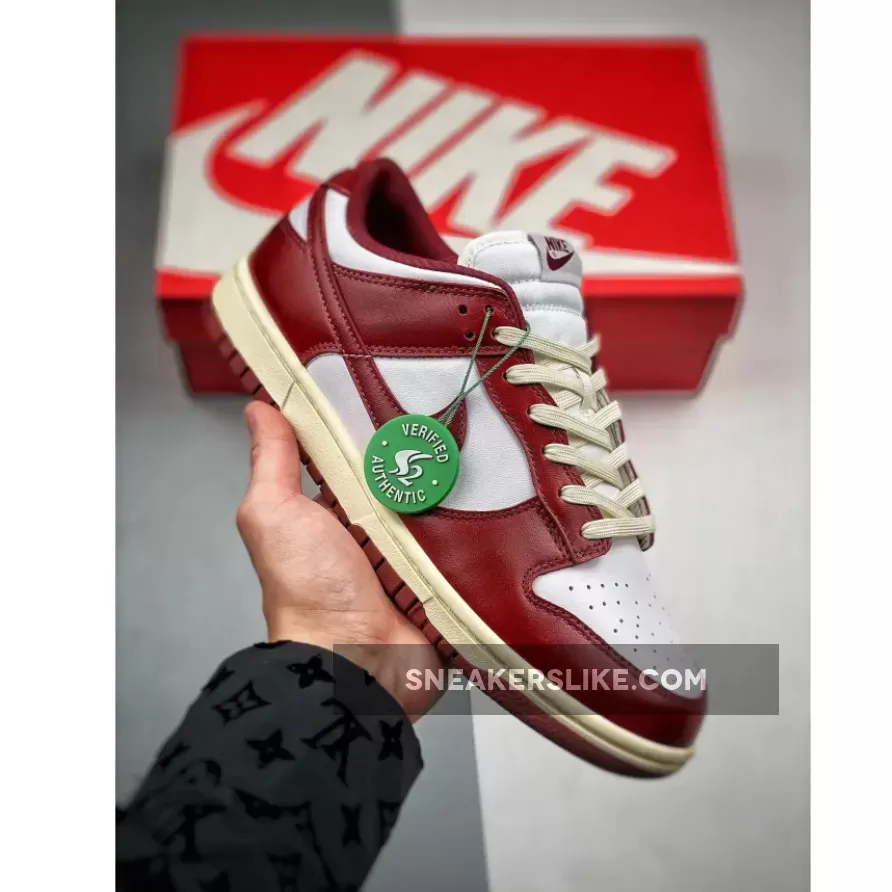Nike Dunk Low PRM White/Team Red-Coconut Milk FJ4555-100 vintage red nike dunks