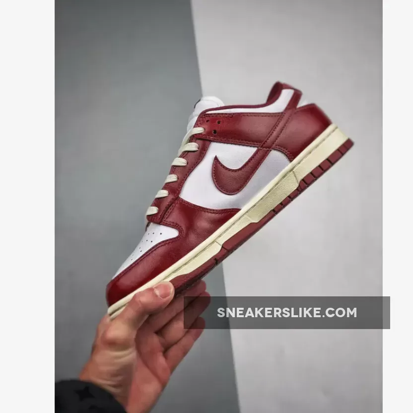 Nike Dunk Low PRM White/Team Red-Coconut Milk FJ4555-100 vintage red nike dunks