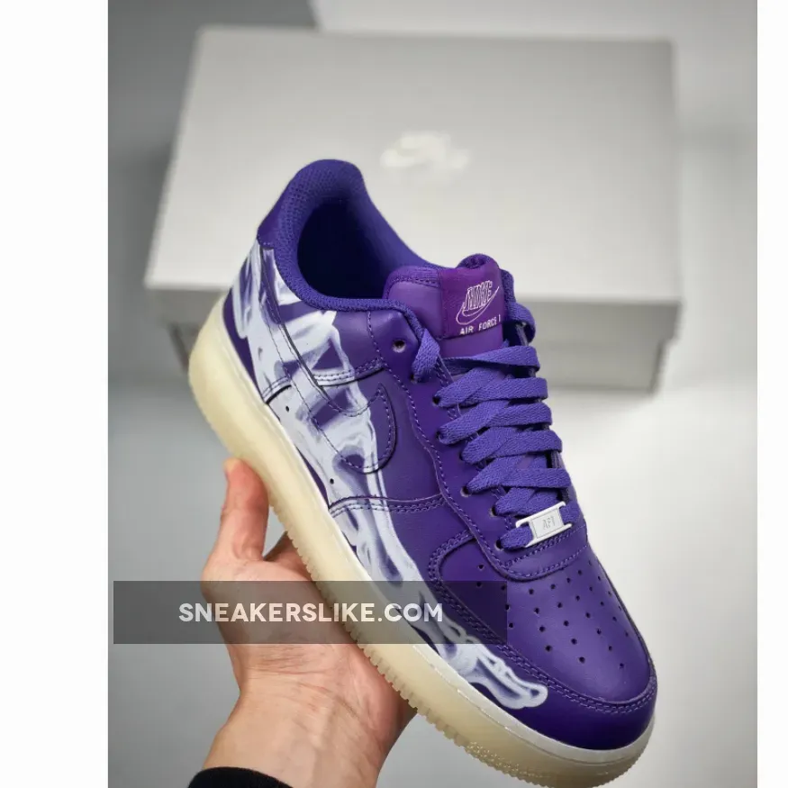 Nike Air Force 1 Skeleton Court Purple - air force 1 light purple