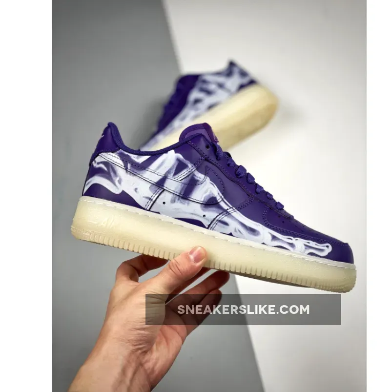 Nike Air Force 1 Skeleton Court Purple - air force 1 light purple
