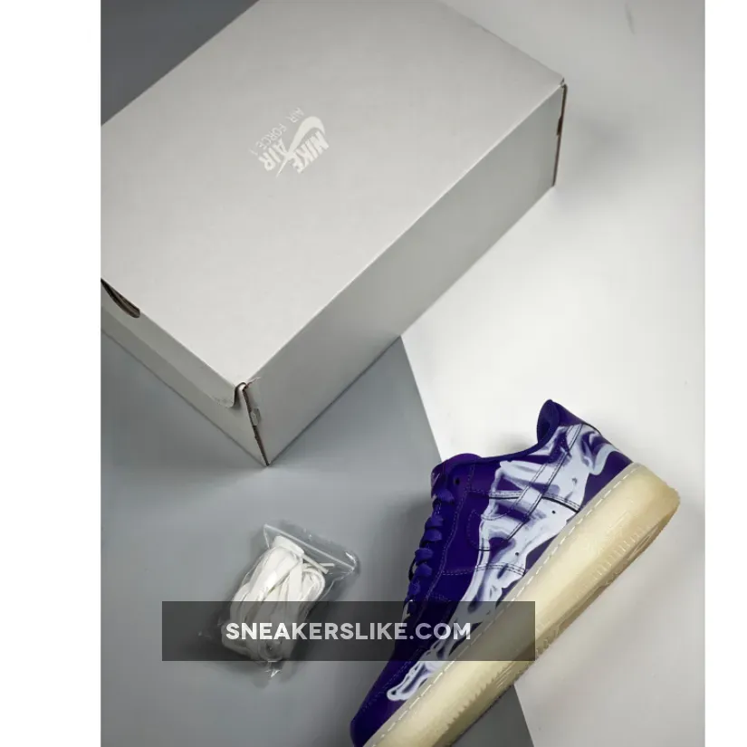 Nike Air Force 1 Skeleton Court Purple - air force 1 light purple