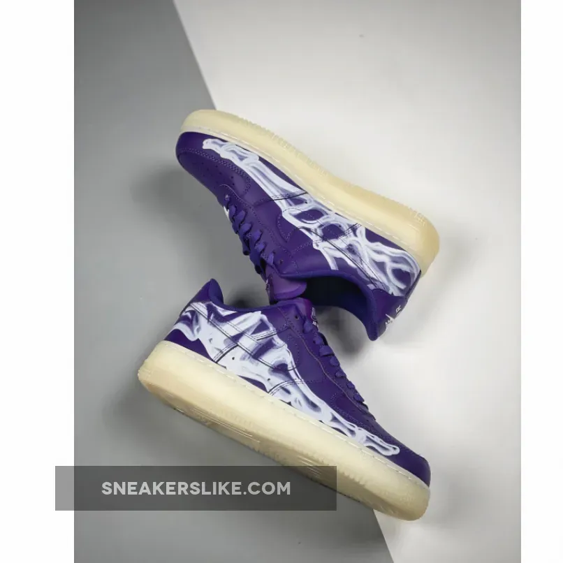 Nike Air Force 1 Skeleton Court Purple - air force 1 light purple