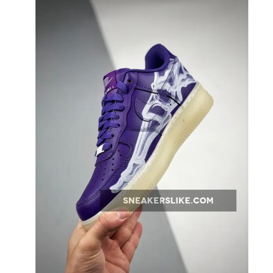Nike Air Force 1 Skeleton Court Purple - air force 1 light purple
