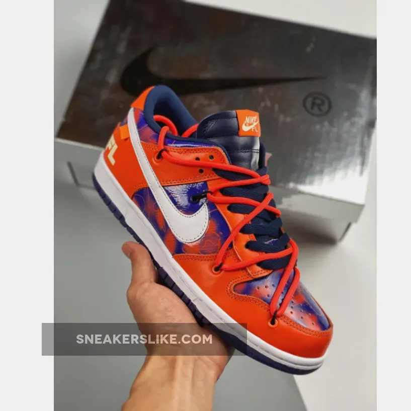 Futura x Off-White x Nike SB Dunk Low Orange Blue / nike sb futura