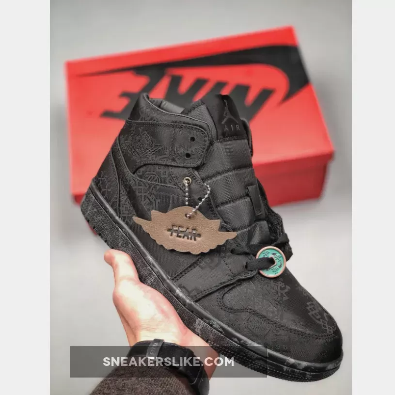 CLOT X Air Jordan 1 Mid 'Fearless' Black Restock
