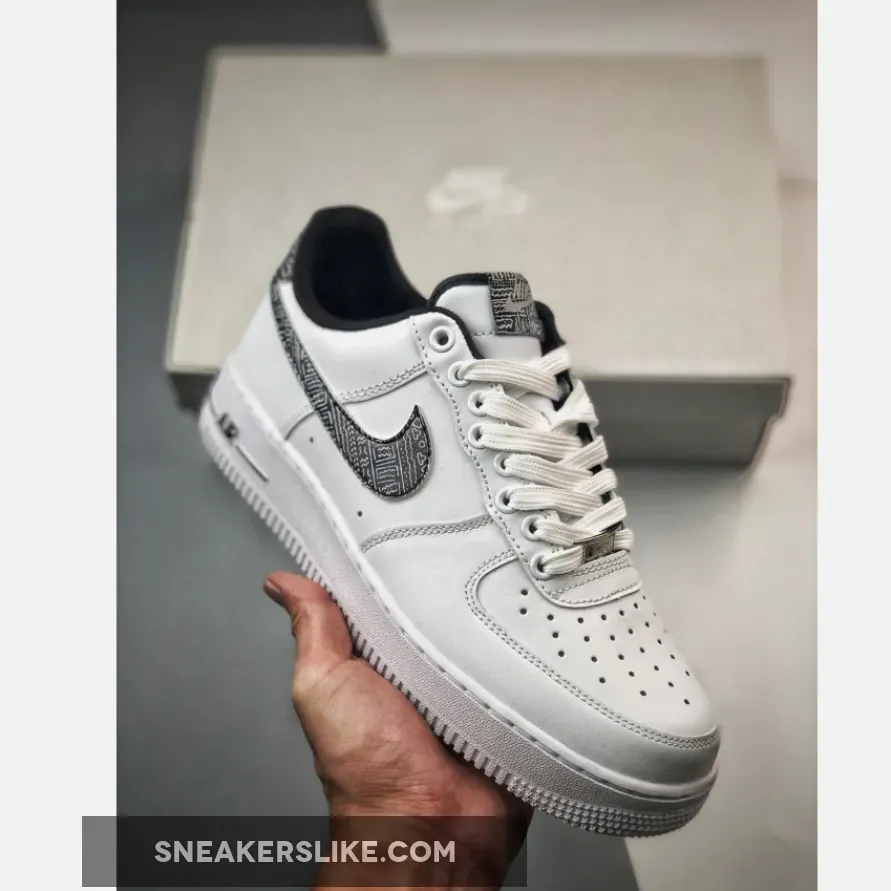 Nike Air Force 1 Low 'Geometric' White/Multi-Color/Metallic Silver/Black aztec nike roshe