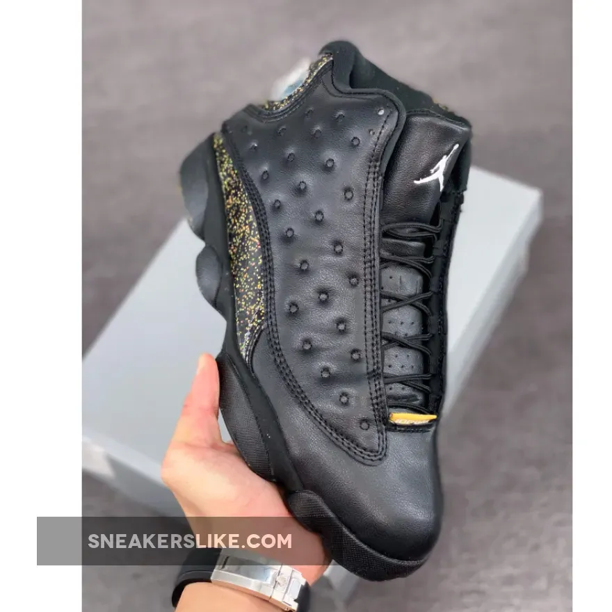Air Jordan 13 Black/Metallic Gold DC9443-007 - gold 13 jordans