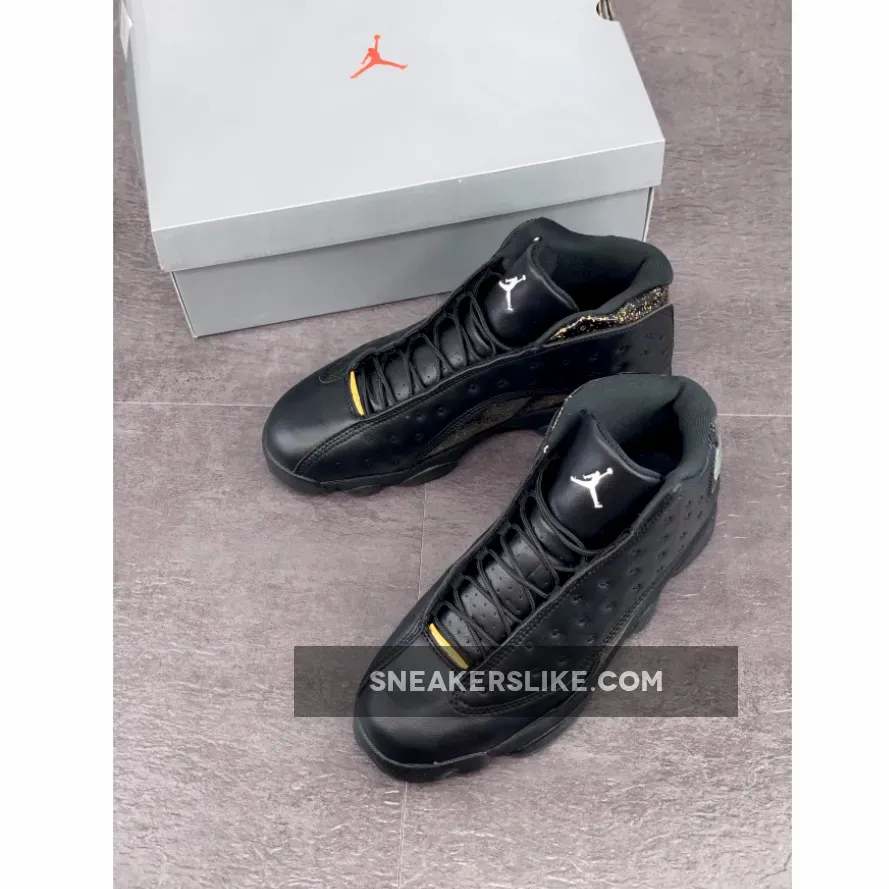 Air Jordan 13 Black/Metallic Gold DC9443-007 - gold 13 jordans