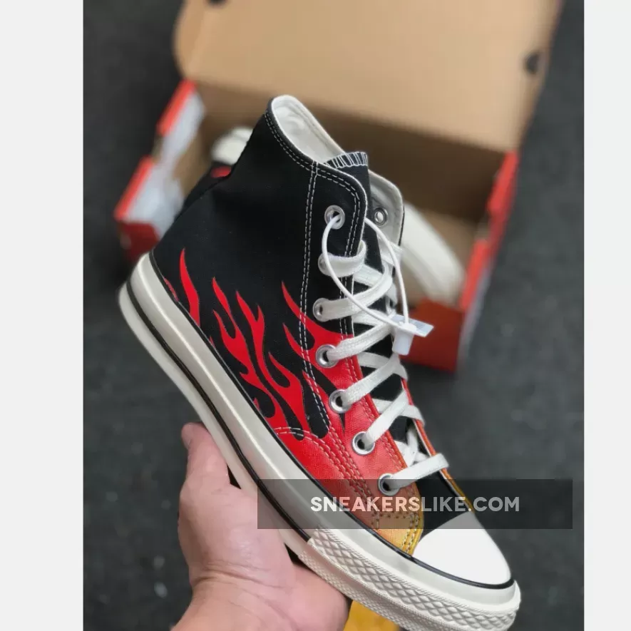 Converse Chuck Taylor All-Star 70s Hi Red Flames / chuck taylor flames