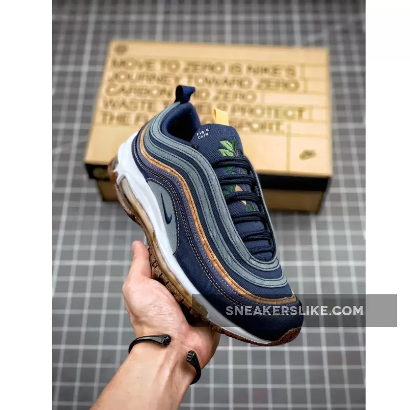 Nike Air Max 97 'Cork' Hasta/Obsidian/Thunder Blue/Bucktan/White/Wheat / air max 97 se cork obsidian