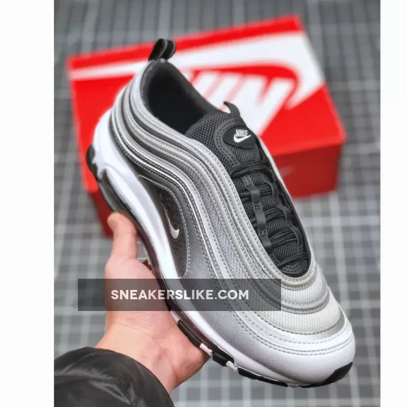 Nike Air Max 97 Black/Reflect Silver-White air max 97 white black silver