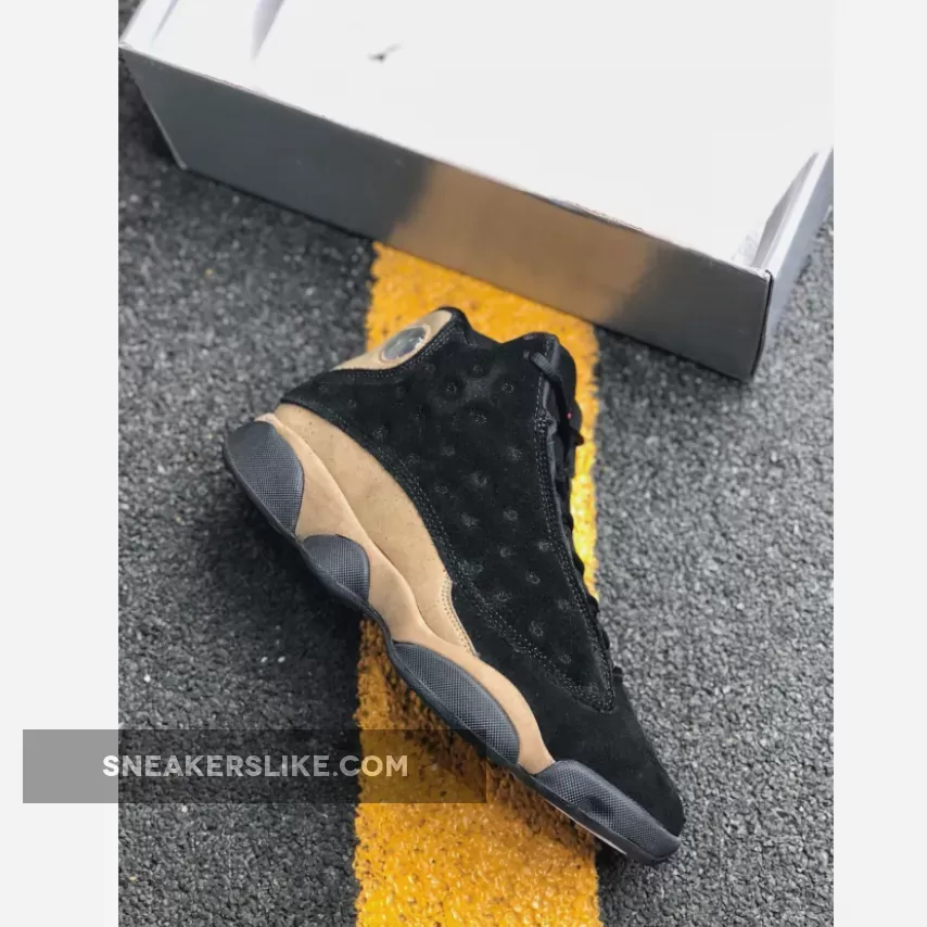 Air Jordan 13 Black/True Red-Light Olive #jordan 13 olive