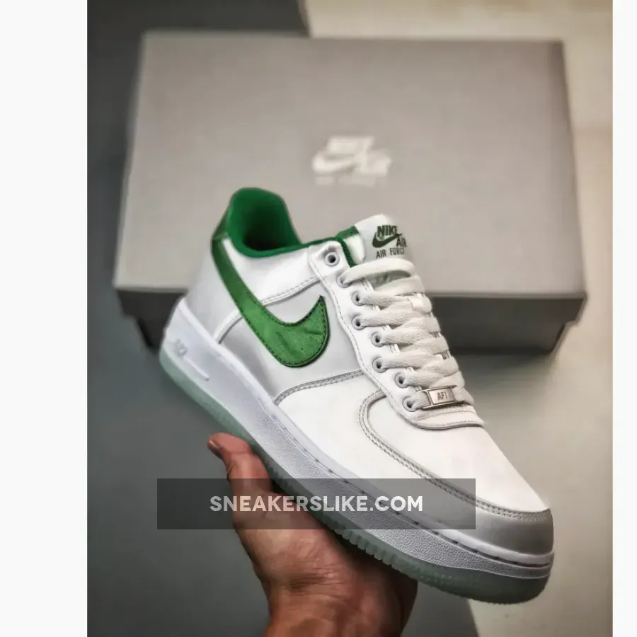 Nike Air Force 1 Low 'Satin' White Green - Green And White Nike Air Force 1
