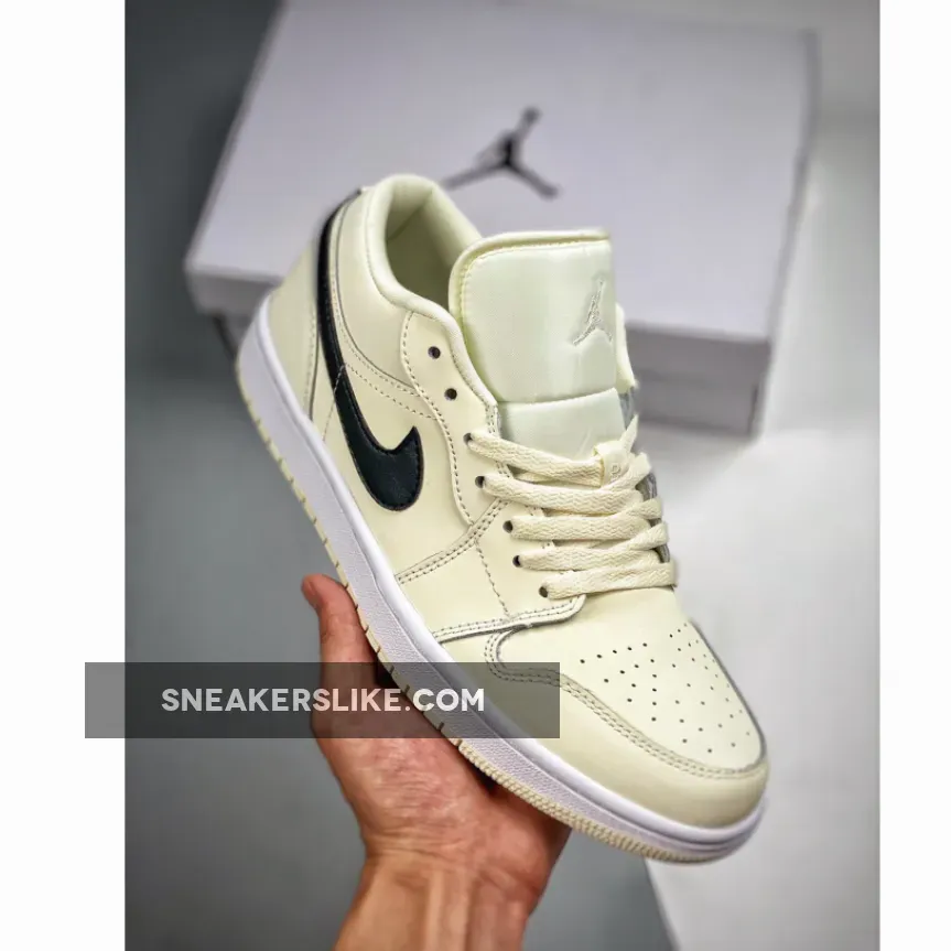 Women Air Jordan 1 Low Coconut Milk DC0774-121 Jordan 1 Low Coconut Milk Men