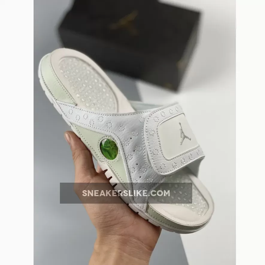 Online Jordan Hydro 13 Slide White/Metallic Silver 684915-100