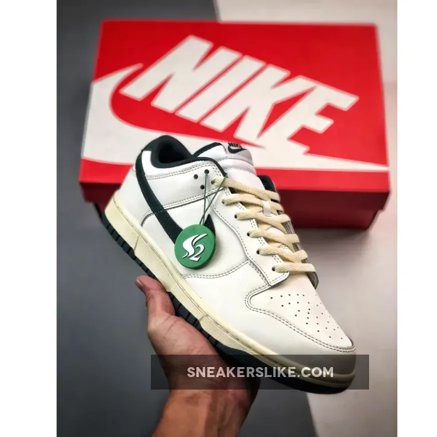 Nike Dunk Low Athletic Department Sail Deep Jungle - Nike Dunk Low Athletic Department Green