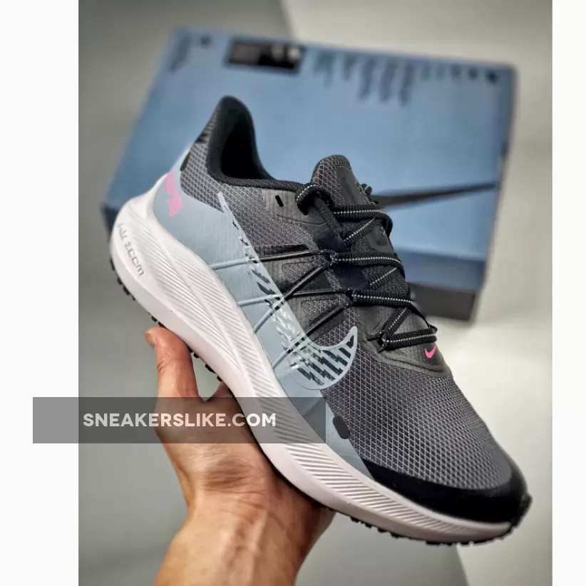 Nike Winflo 7 Shield Obsidian Mist/Poison Green/Pink Blast/Black CU3870-403 Brand New