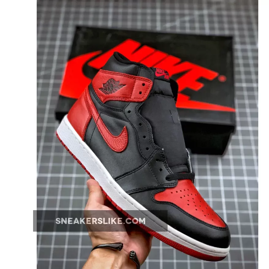 Air Jordan 1 Retro High OG 'Banned/Bred' 555088-001 Unisex AJ1 - banned red jordan 1