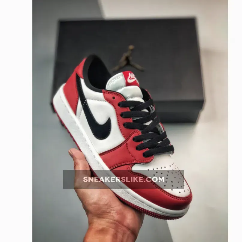 Air Jordan 1 Low Golf Chicago Varsity Red Black DD9315-600 Chicago 1 Low Golf