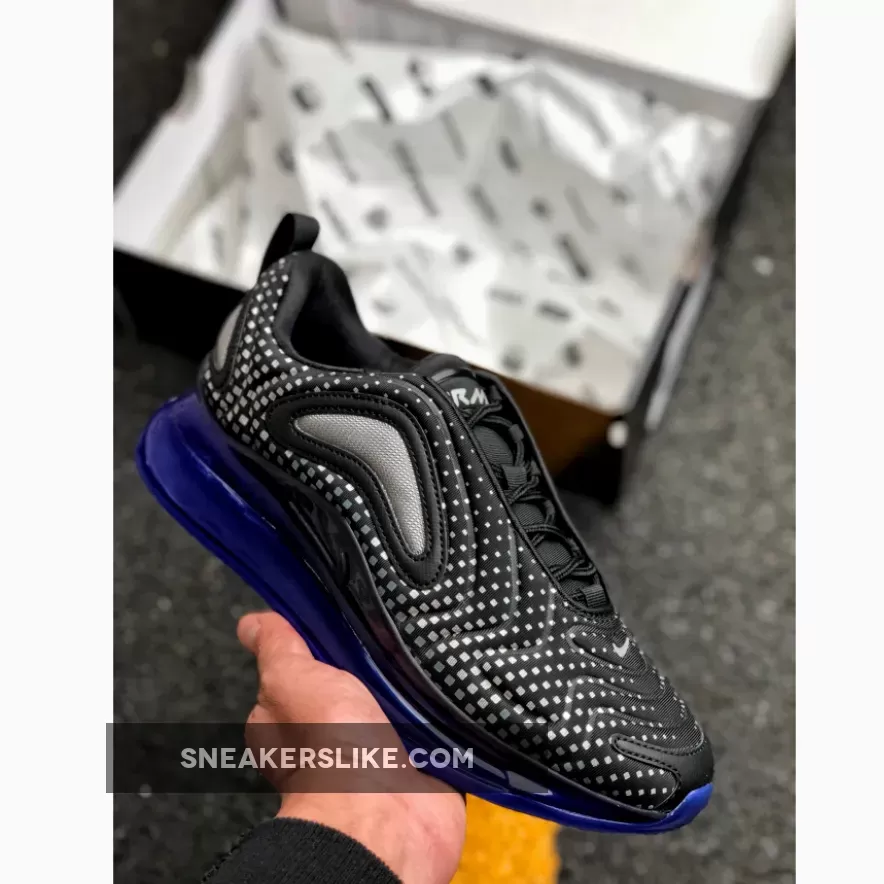 Nike Air Max 720 Black/Black-Racer Blue-Reflect Silver / air max 720 racer blue