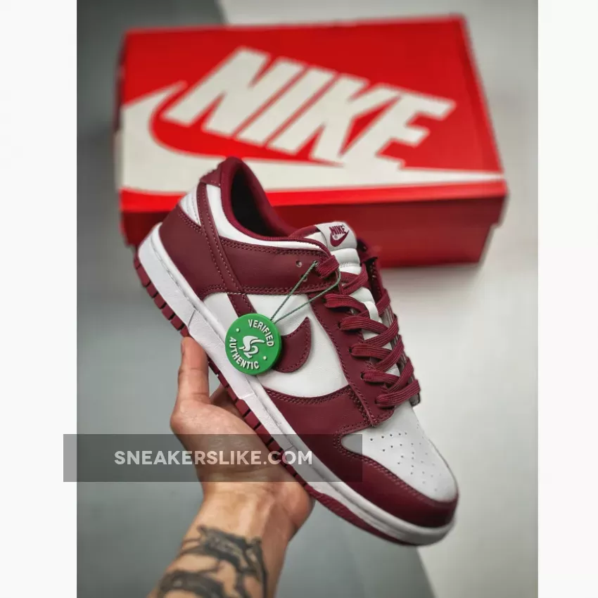 Nike Dunk Low Team Red/White DD1391-601 / dunks burgundy