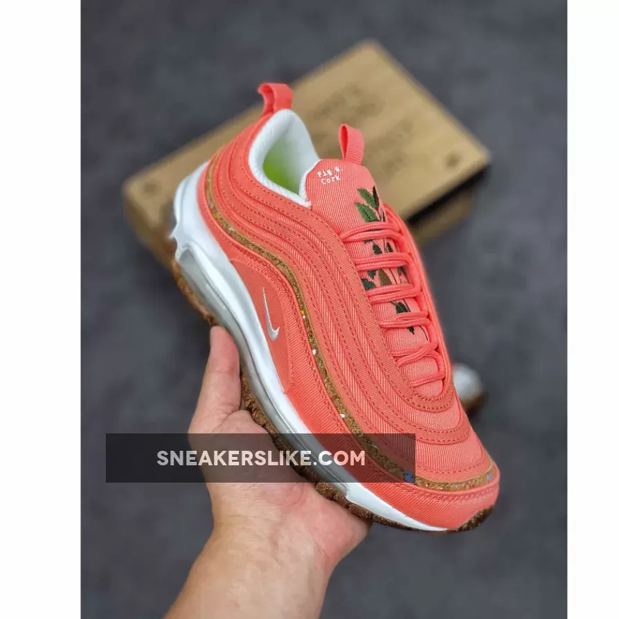 Nike Air Max 97 'Cork' Coral Pink DC4012-800 / air max 97 fig 6 cork