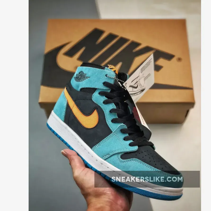 Air Jordan 1 High Zoom CMFT 2 'Bleached Aqua' - Bleaching Jordans DV1307-408