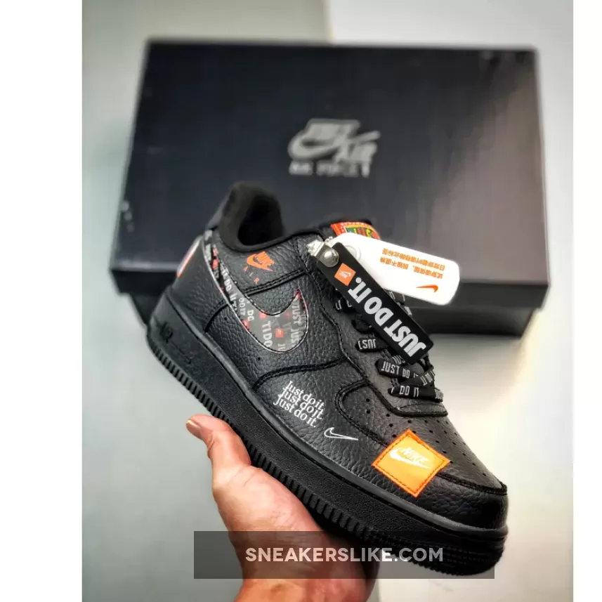 Nike Air Force 1 Low 'Just Do It' Black New Releases